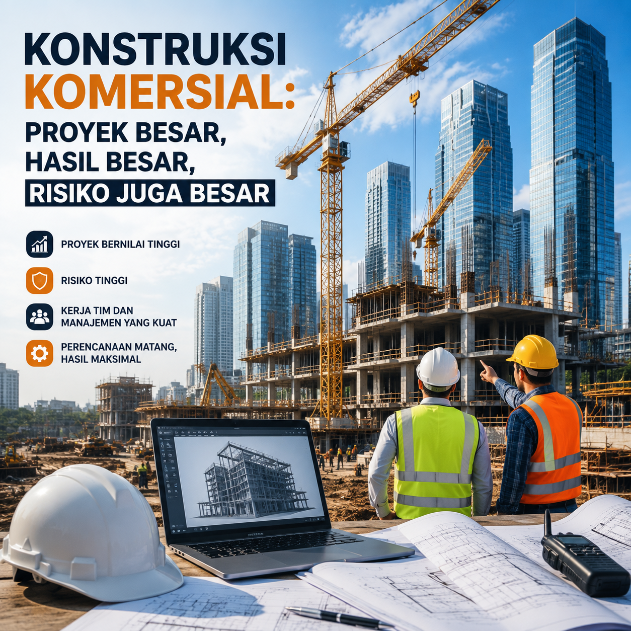Konstruksi Komersial: Proyek Besar, Hasil Besar, Risiko Juga Besar