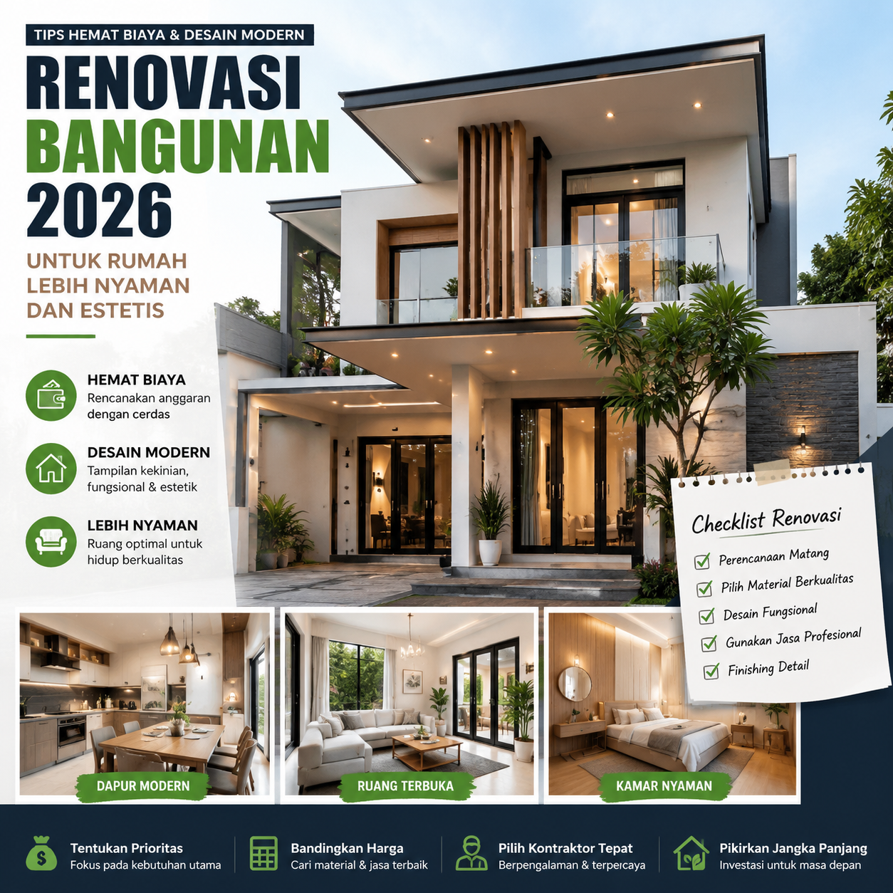 Renovasi Bangunan 2026: Tips Hemat Biaya dan Desain Modern untuk Rumah Lebih Nyaman dan Estetis