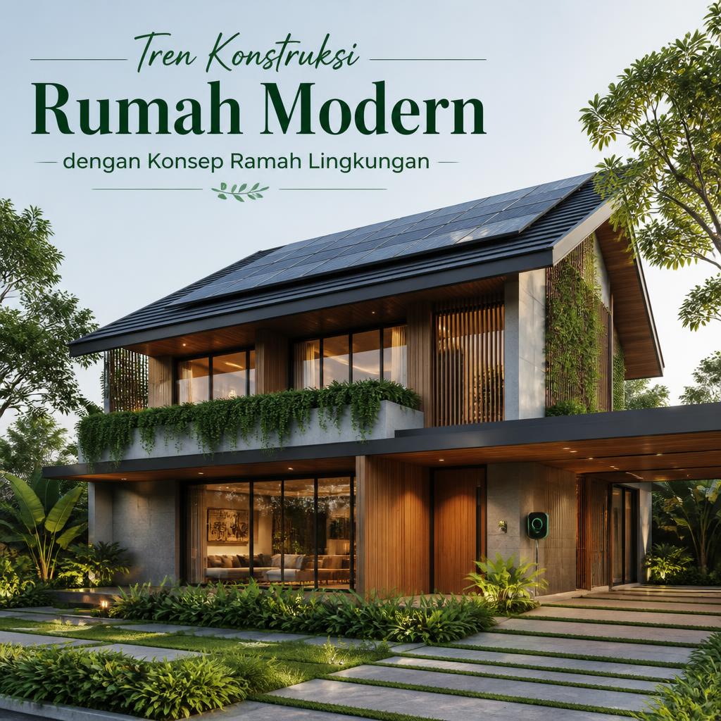 Tren Konstruksi Rumah Modern dengan Konsep Ramah Lingkungan